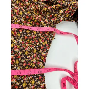 Free People Making‎ Plans Mini Dress floral sz 10 thumbnail 5