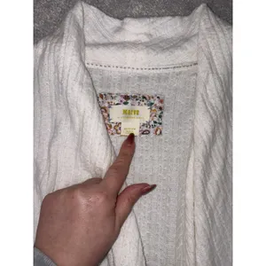 Maeve Anthropologie Women's Ivory Rafaela Hacci Surplice Front‎ Top Sweater M thumbnail 5