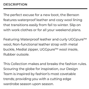 UGG Benson  boots thumbnail 6