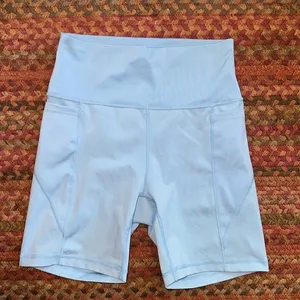 Love Tree Light Blue Side Pockets Bike Shorts thumbnail 1