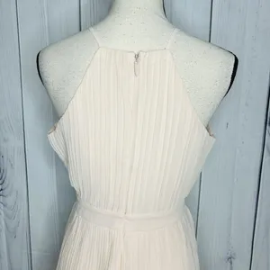 NWT Just Me Women's Pink Lace Ruffle Tiered Boho Sleeveless Pleated Dress Size M thumbnail 13