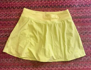 lululemon lightweight high rise Lemon Yellow Skater Tennis Skirt sour grape thumbnail 1