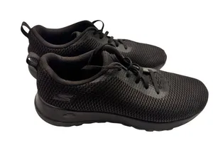 Skechers 8 Women Black Mesh Lace-Up Athletic Shoes Lightweight Casual Sneakers thumbnail 1