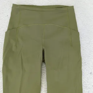 Lululemon Swift‎ High Rise Crop 21" Green Yoga Workout Leggings Women's 6 W6CBKS thumbnail 3