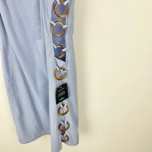 Lulus Decidedly Summery Light Blue Cutout Sleeveless O Ring Mini Dress XL NWT thumbnail 11