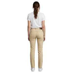 Ralph Lauren Jeans Co Womens 10 Classic Straight Slim Fit Jeans Desert Tan Khaki thumbnail 2