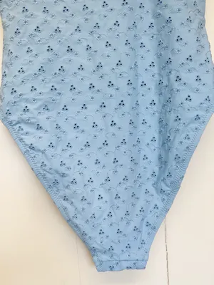 NWT J. CREW Blue Eyelet Balconette Underwire One-Piece Swimsuit CL724 Size 6 thumbnail 11