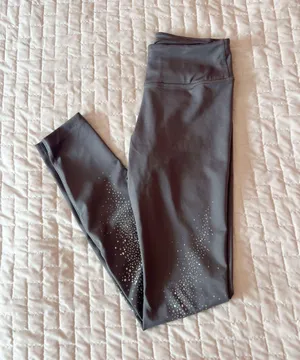 Nike Dri-Fit Grey Speckled Athletic Leggings Size XS thumbnail 1