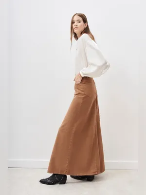 Rapsodia Wide Leg Palazzo Pants Skirt Style Boho Flowy Terracotta Brown 26 thumbnail 3