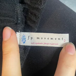 FP Movement Free People Black Joggers High Waisted Sweatpants Small Sunny Skinny thumbnail 2