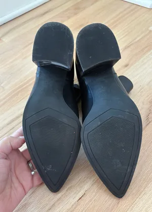 Steve Madden Black Leather Booties thumbnail 6