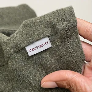 CARHARTT | Green Cotton V-Neck Long Sleeve Tee Sz L thumbnail 3