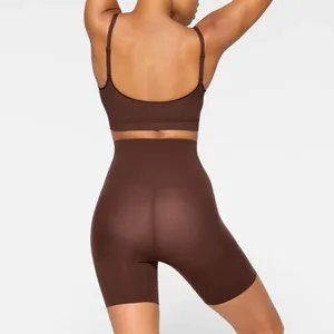 SKIMS Sculpting Mid Thigh Shorts in Cocoa Size XX-Small/X-Small thumbnail 2
