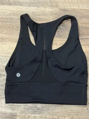 Lululemon Invigorate Black Mesh Back Sports Bra Women’s 4 thumbnail 1