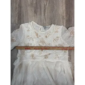 Anthropologie Ranna Gill Basilia Embroidered Tunic Dress Women Size Large thumbnail 8