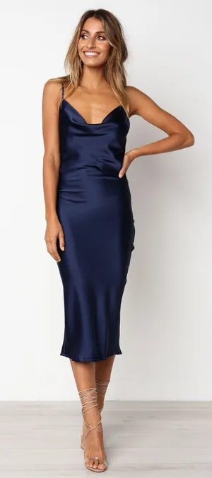 Petal & Pup Persia Dress - Navy thumbnail 1