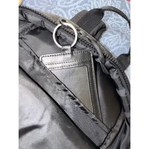 Reebok Poppy Quilted Mini Backpack Black Puffer Daypack Bag Pink Logo thumbnail 7