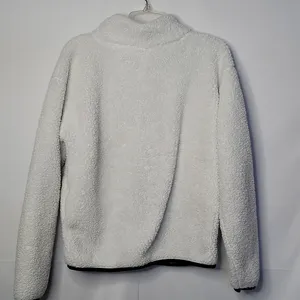 PINK - Victoria's Secret Limited Edition white teddy zip up no hood jacket sz Medium thumbnail 7