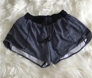 Lululemon hotty hot 4” running short fall net white black thumbnail 1