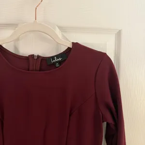 Lulus Cumulonimbus Clouds Burgundy Skater Dress Medium thumbnail 5