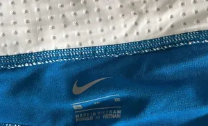 Nike Striped High Waisted Bikini Bottoms, Blue & White Size XL New w/Tag thumbnail 8