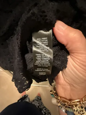 Rebecca Taylor Black Lace Eyelet Peplum Top thumbnail 3