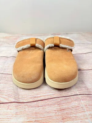 Sorel Sz 7M Tan/Beige Viibe Clog Suede Cozy Slip On Platform Mules thumbnail 2