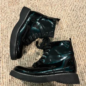 Kohl's Black Patent Combat Boots thumbnail 3