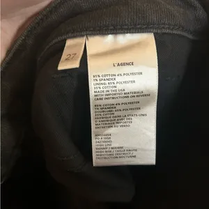 L'Agence High Line Skinny Jeans in "Night Destruction” Distressed Size 27 NWOT thumbnail 6