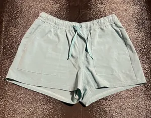 Womens S Huk Waypoint Performance Fishing Shorts- Green/blue thumbnail 1