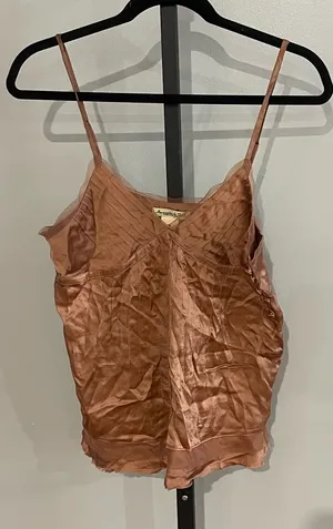 Vintage Y2K Abercrombie & Fitch 100% Silk Camisole Tank Size Medium thumbnail 1