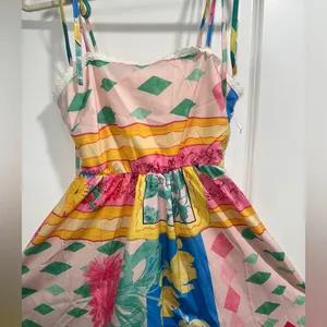 SheIn Vibrant Geometric Floral Midi Dress thumbnail 9