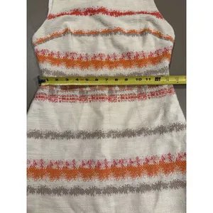 ALICE + OLIVIA Women's Ivory Orange Gray Textured Sleeveless Sheath Mini Dress 2 thumbnail 8