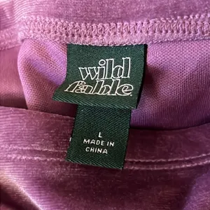 WILD FABLE Ruched Mini Skirt Purple Size Large thumbnail 5