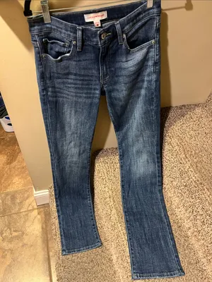 Lucky Brand Straight Leg Jeans in Medium Blue Wash thumbnail 1