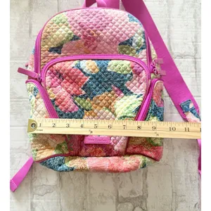 Vera Bradley Iconic Campus Backpack Pink Quilted Floral Backpack thumbnail 7