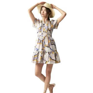 Anthropologie The Somerset Cotton Beach Umbrella Print Mini Dress Size S thumbnail 13