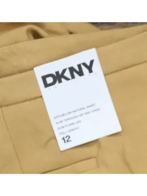 DKNY Womens High-Rise Sueded Side Pocket Canvas Pants UE5P8047 Whiskey Brown 12 thumbnail 5
