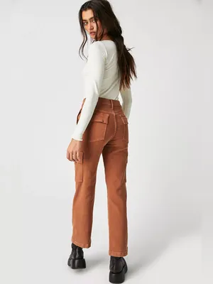 MOTHER The Rambler Cargo Pockets Ankle Pants Utility Jeans Second Chance 26 thumbnail 2