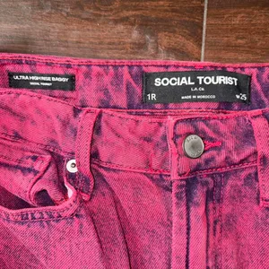 Social Tourist Hollister Red Denim Pants thumbnail 2