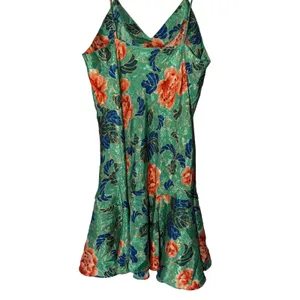 Victoria’s Secret Vintage‎ Gold Label Floral Jacquard Slip Dress Green Orange M thumbnail 4