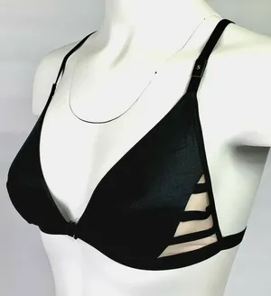 New Victorias Secret Bralette Front Close Bra Sizes Small S/P XS Black NWT thumbnail 2