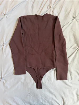 Abercrombie Brown Long Sleeve Bodysuit thumbnail 3