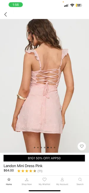 Princess Polly Landon mini dress pink thumbnail 2