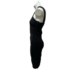 Zara Women's Black Bodycon Knee Length Dress Size M Sleeveless thumbnail 3