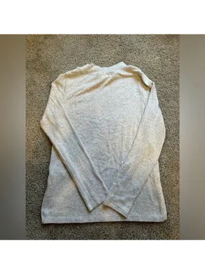 H&M Turtleneck Sweater Fine Knit Cream White XS thumbnail 7