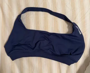 DFYNE Impact Halter Sports Bra | Slate Blue | Medium thumbnail 1