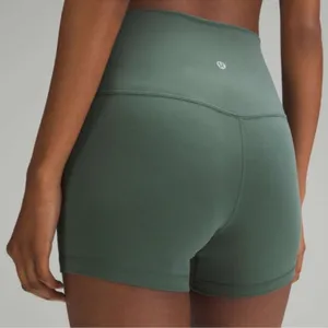 Lululemon Align Short High Rise Bike Shorts Dark Forest Green 12 NWT thumbnail 3