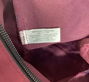 VICTORIA'S SECRET MAROON ORCHID DUFFLE TRAVEL TOTE BAG 18" x 15" x 7" thumbnail 4