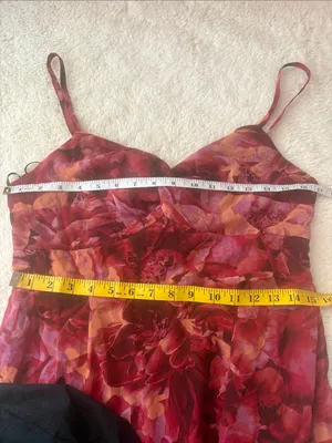 Lulus Beautiful Soul Burgundy Floral Print Twist-Front Maxi Dress Size Large thumbnail 6
